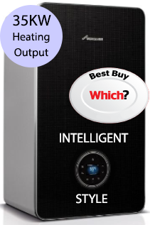 Worcester 8000 Style 35 C 35KW Gas Combi Boiler Black